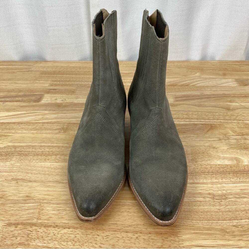 Free People Beige Gray New Frontier Chelsea Western Cowboy Boots Sz.39(US 8.5) - Picture 4 of 14